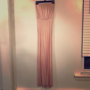 Strapless soft pink Clayton dress